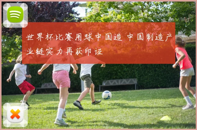 世界杯比赛用球中国造 中国制造产业链实力再获印证