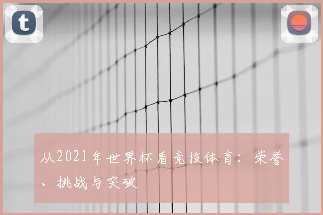 从2021年世界杯看竞技体育：荣誉、挑战与突破